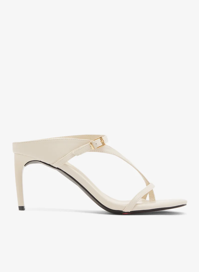 جلاموروس صنادل نسائية بكعب كريمي